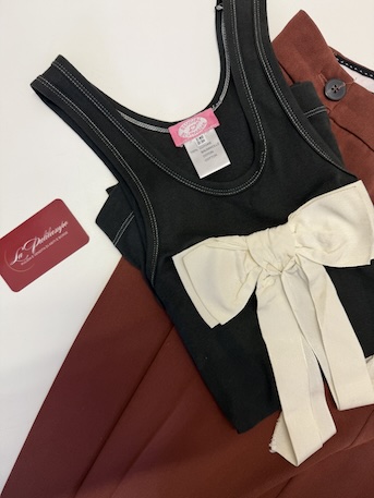 Canotta blumarine con fiocco