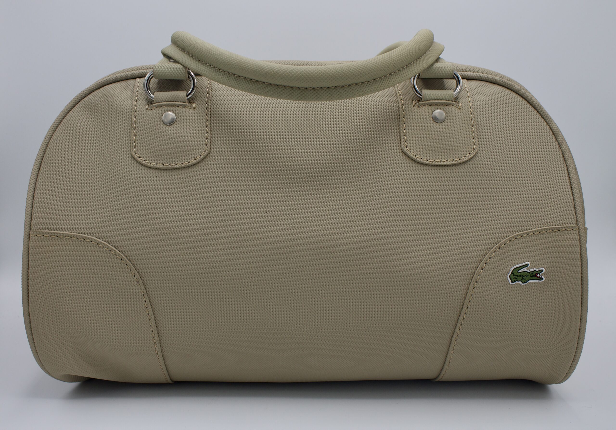 Borsa Lacoste beige dalla linea sportiva