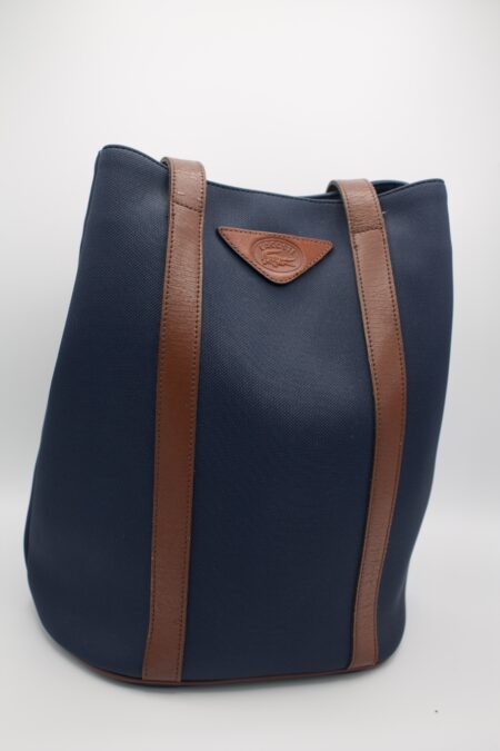 Borsa Lacoste a secchiello in blu
