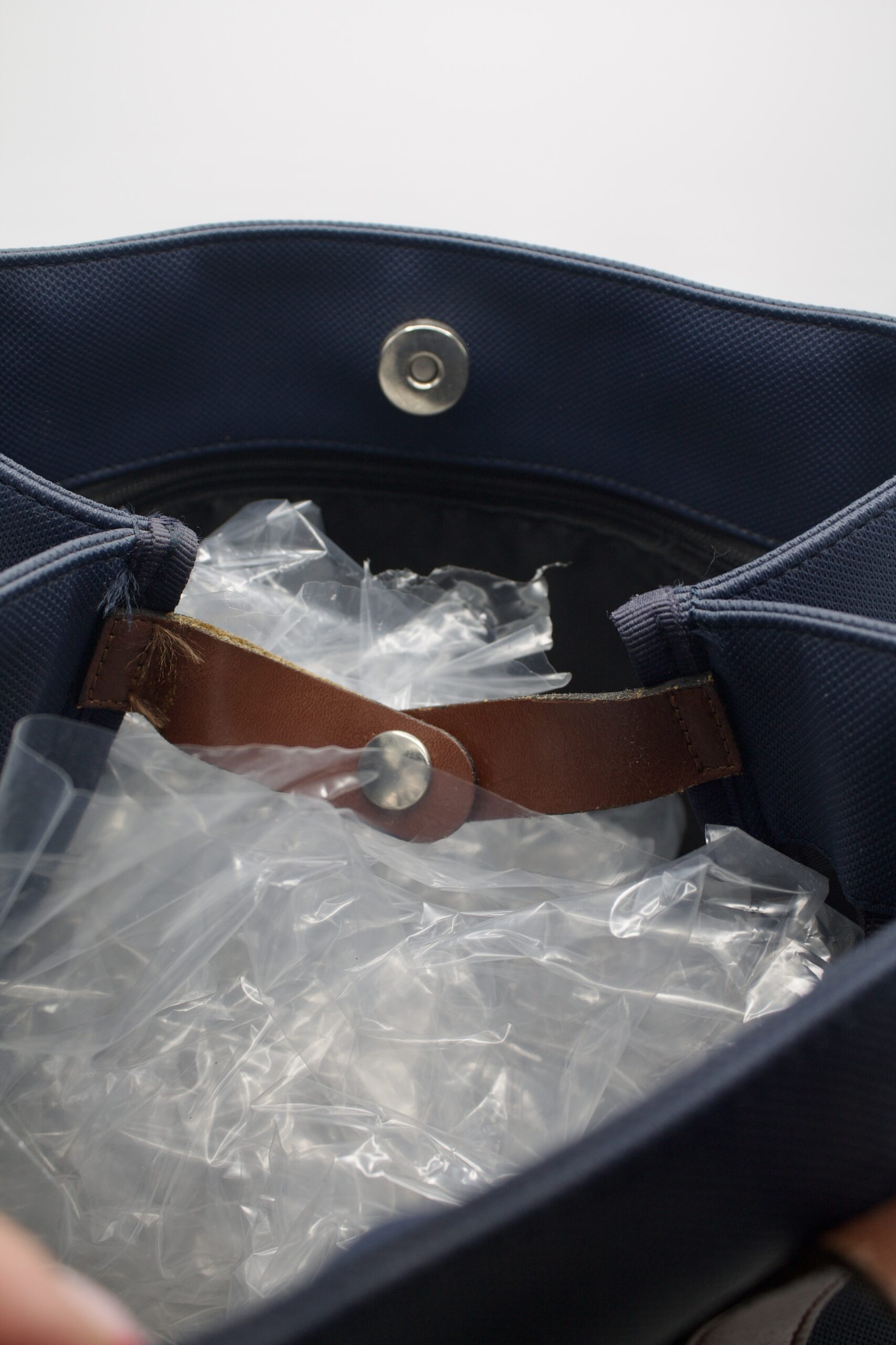 Borsa Lacoste a secchiello blu - immagine 6